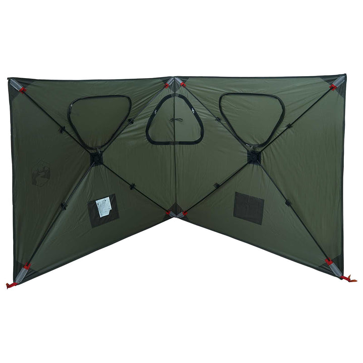 Jagttelt med tag Army Grøn 145 x 145 x 150 cm Polyester og Stål