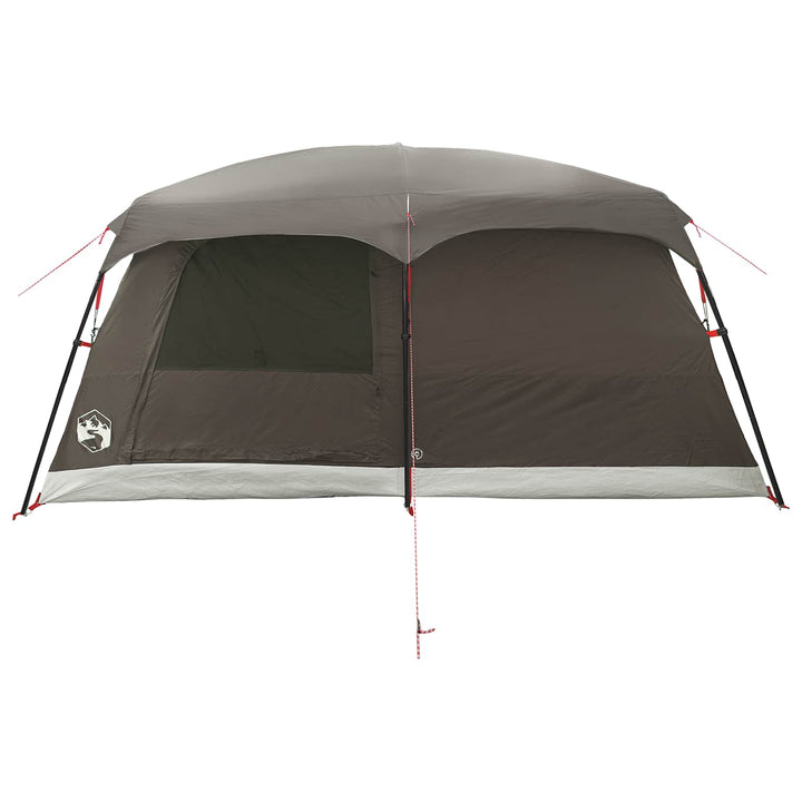 Familietelt Brun Grå 420 x 305 x 200 cm Polyester og Stål
