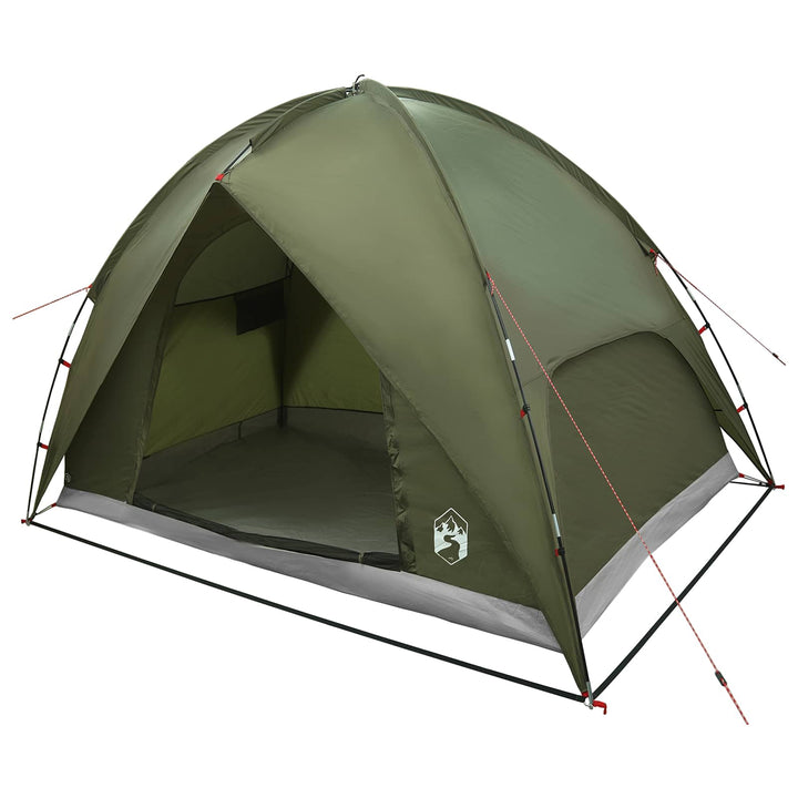 Camping telt med regnslag vandafvisende Kuppel Olivengrøn