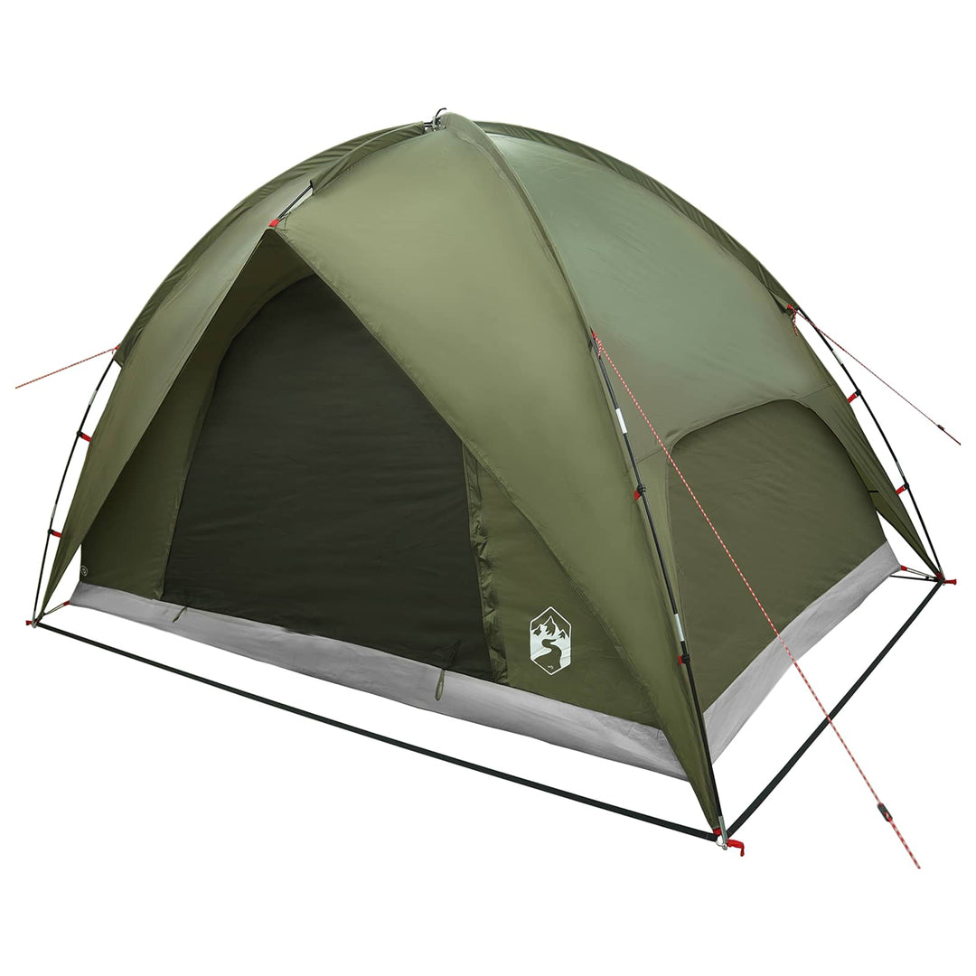 Camping telt med regnslag vandafvisende Kuppel Olivengrøn