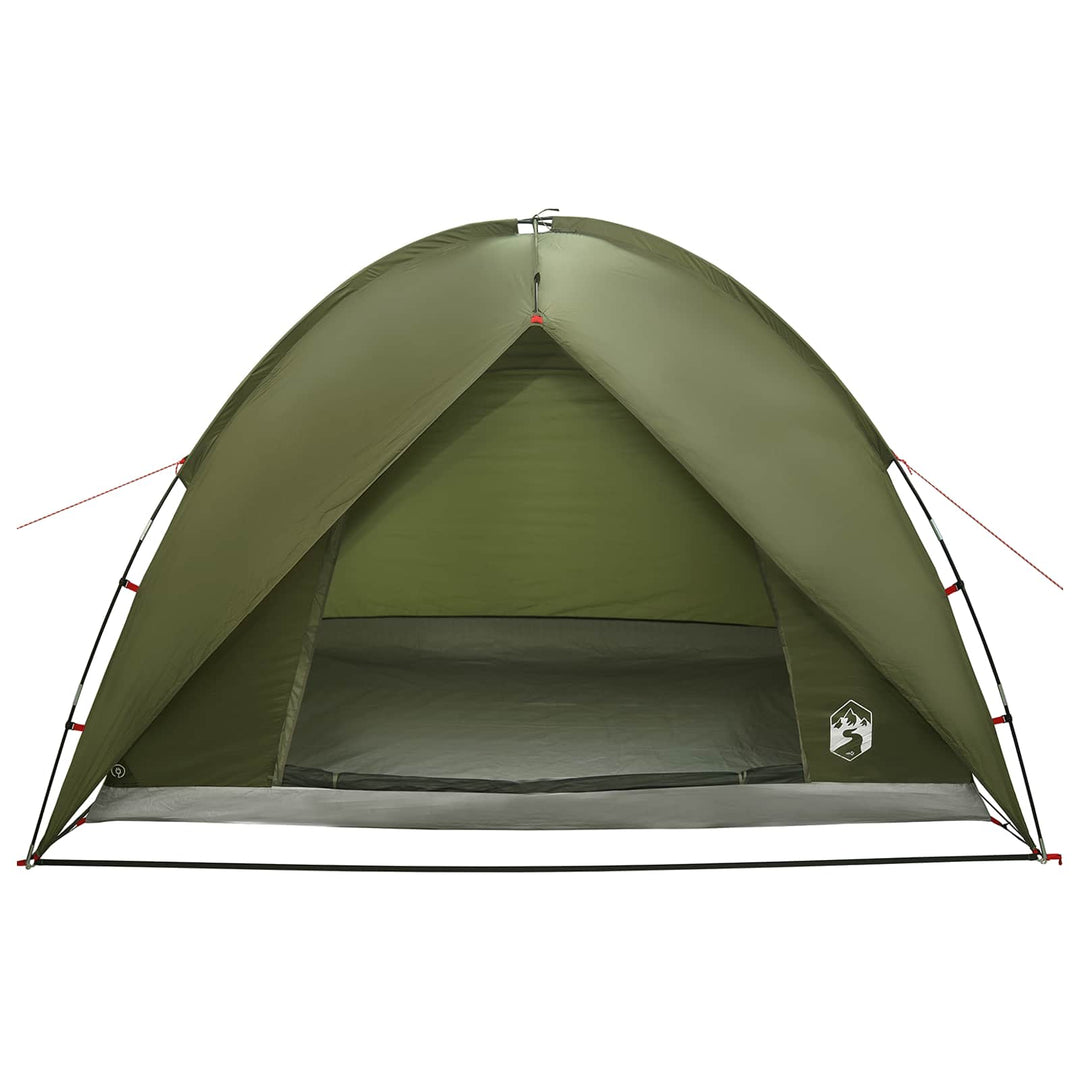 Camping telt med regnslag vandafvisende Kuppel Olivengrøn