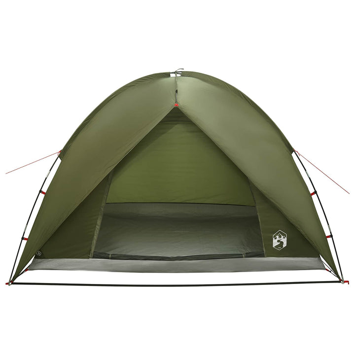 Camping telt med regnslag vandafvisende Kuppel Olivengrøn