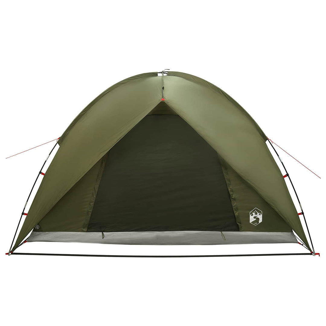 Camping telt med regnslag vandafvisende Kuppel Olivengrøn
