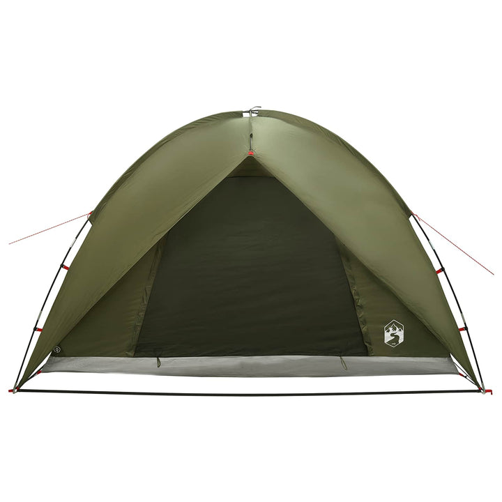 Camping telt med regnslag vandafvisende Kuppel Olivengrøn