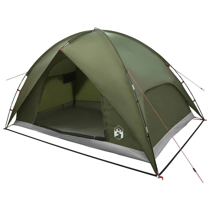 Camping telt med regnslag vandafvisende Kuppel Olivengrøn