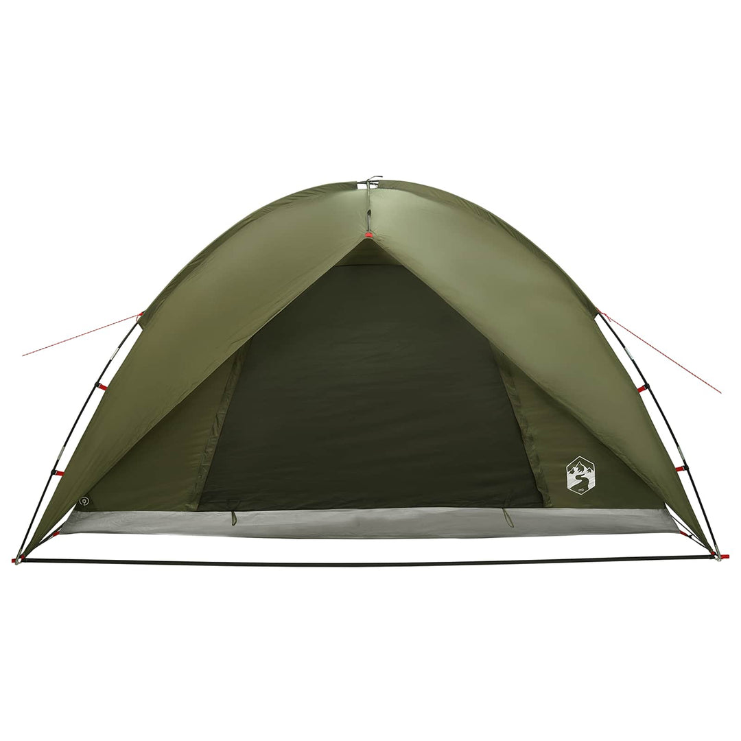 Camping telt med regnslag vandafvisende Kuppel Olivengrøn