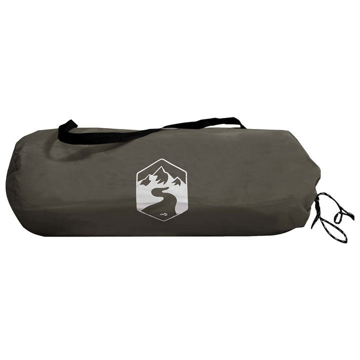 Camping tarp med mesh vægge Brun Grå 340 x 260 x 220 cm