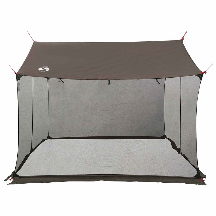 Camping tarp med mesh vægge Brun Grå 270 x 210 x 210 cm