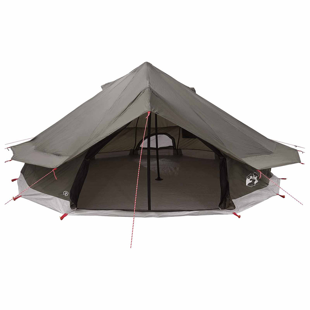 Tipi telt med tag Brun Grå 800 x 800 x 430 cm Polyester og Stål
