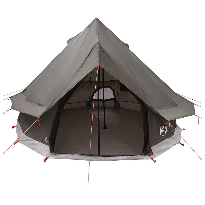 Tipi telt med tag Brun Grå 250 x 250 cm Polyester og Stål