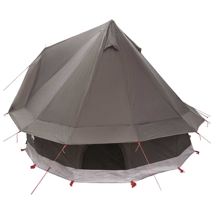 Tipi telt med tag Brun Grå 250 x 250 cm Polyester og Stål