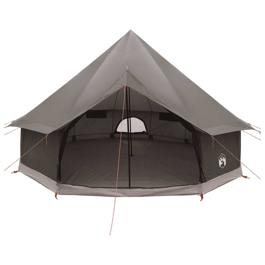Tipi telt med tag Brun Grå 300 x 300 x 200 cm Polyester og Stål