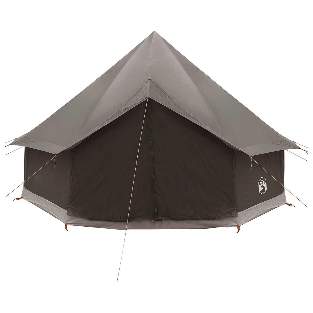 Tipi telt med tag Brun Grå 300 x 300 x 200 cm Polyester og Stål