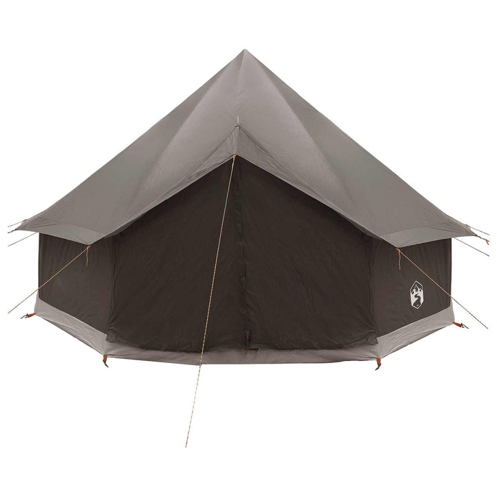 Tipi telt med tag Brun Grå 300 x 300 x 200 cm Polyester og Stål