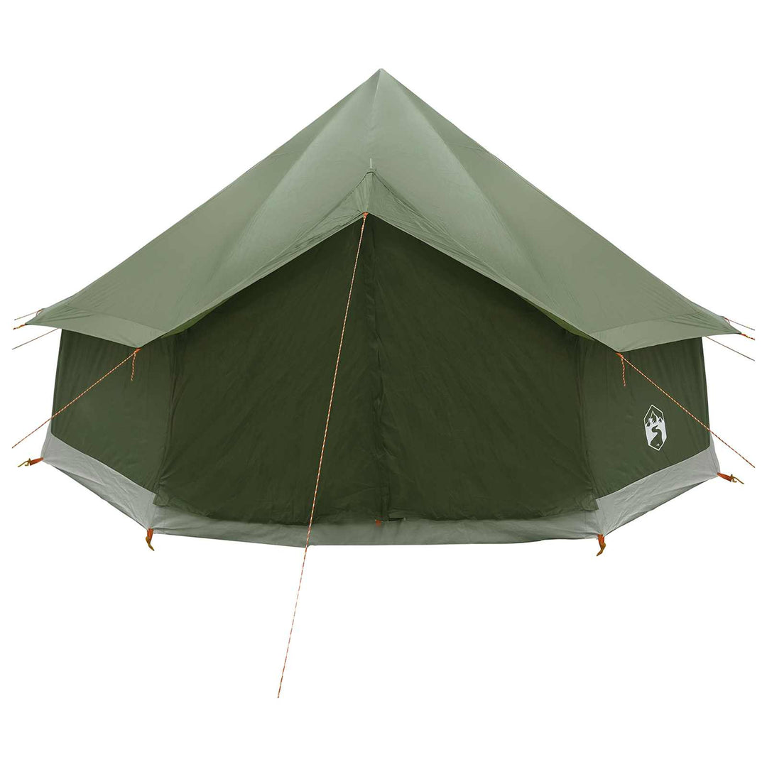 Tipi telt Olivengrøn 400 x 400 x 250 cm Polyester og Stål