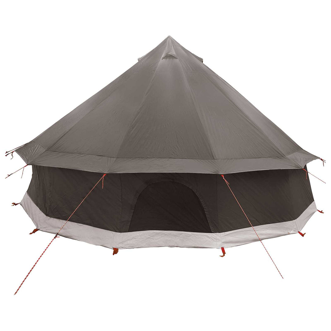 Tipi telt med tag Brun Grå 400 x 400 x 250 cm Polyester og Stål