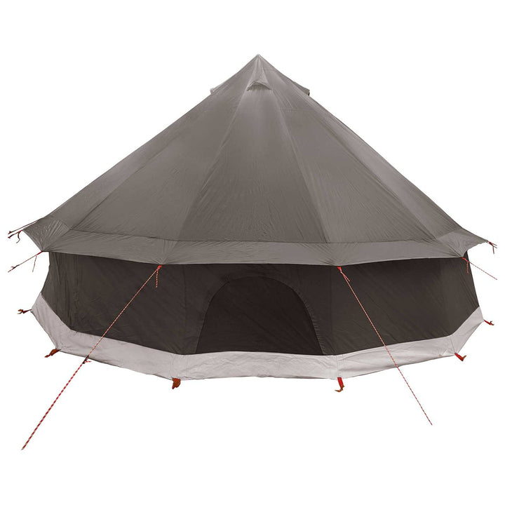 Tipi telt med tag Brun Grå 400 x 400 x 250 cm Polyester og Stål