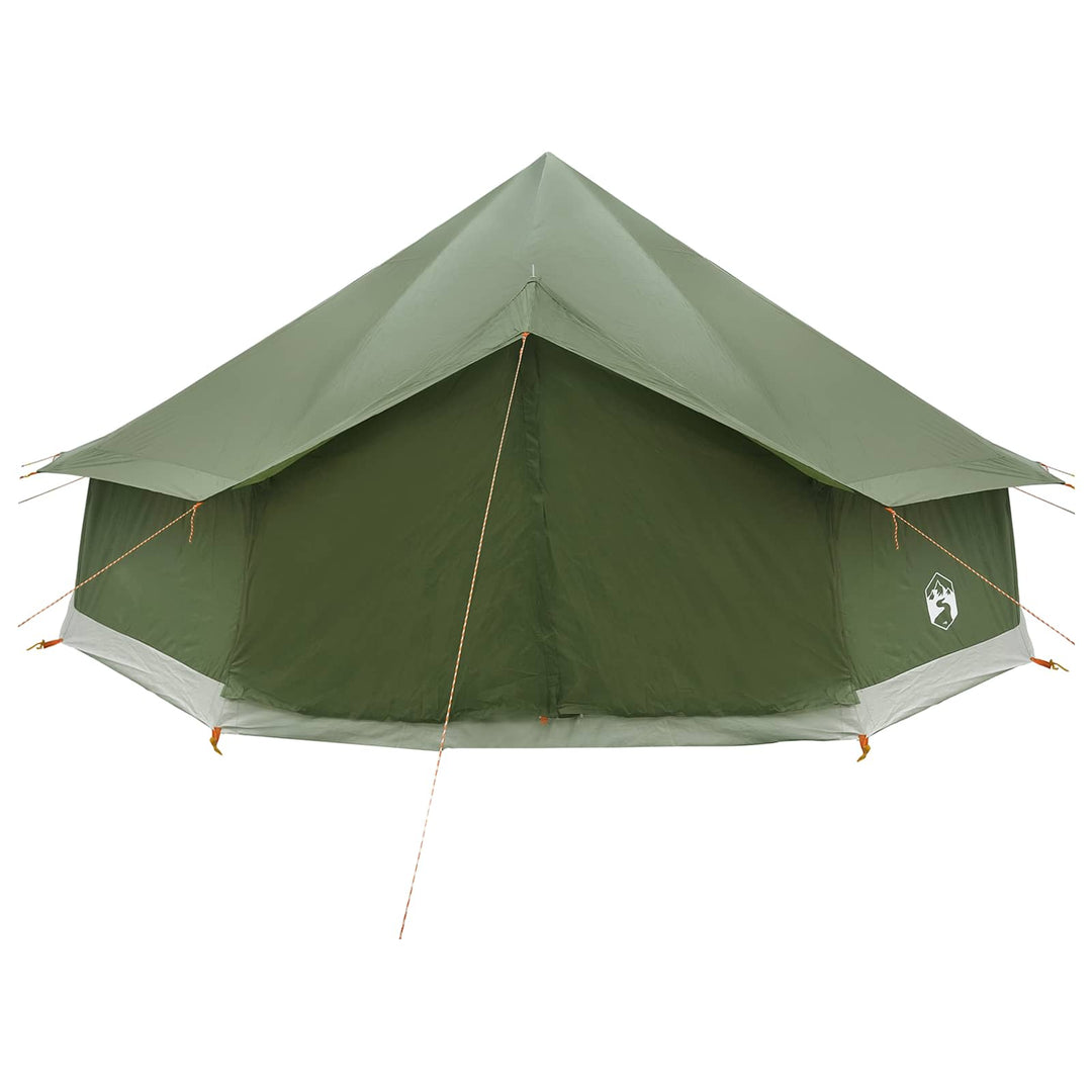 Tipi telt Olivengrøn 600 x 600 x 350 cm Polyester og Stål