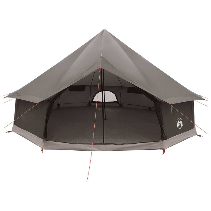 Tipi telt med tag Brun Grå 600 x 600 x 350 cm Polyester og Stål