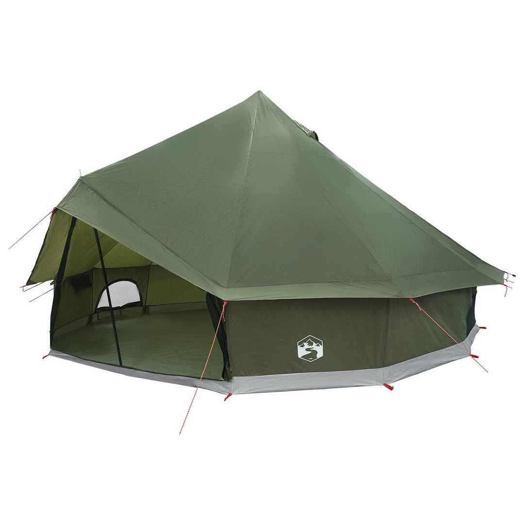 Tipi telt Olivengrøn 500 x 500 x 300 cm Polyester og Stål