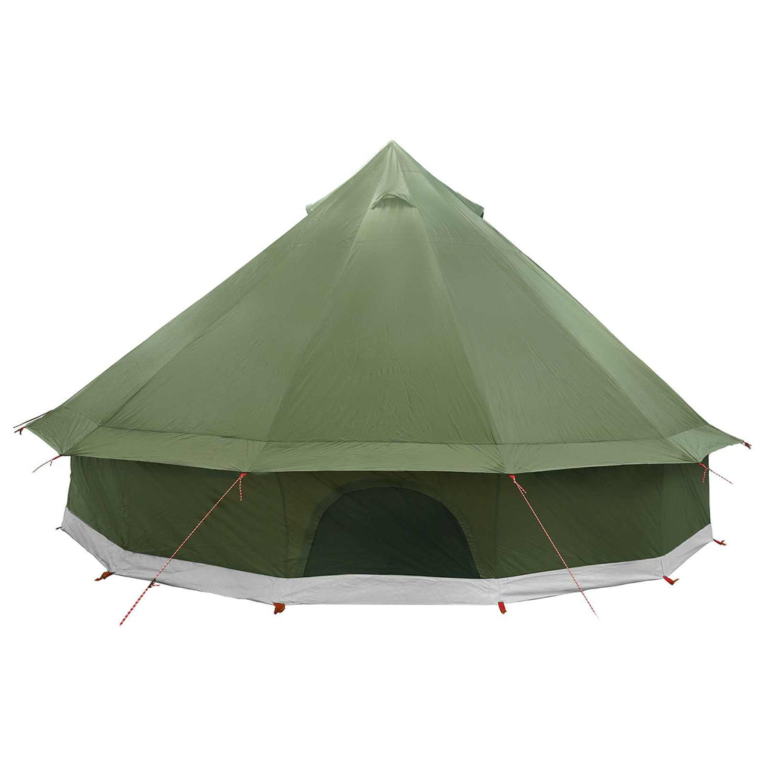 Tipi telt Olivengrøn 500 x 500 x 300 cm Polyester og Stål