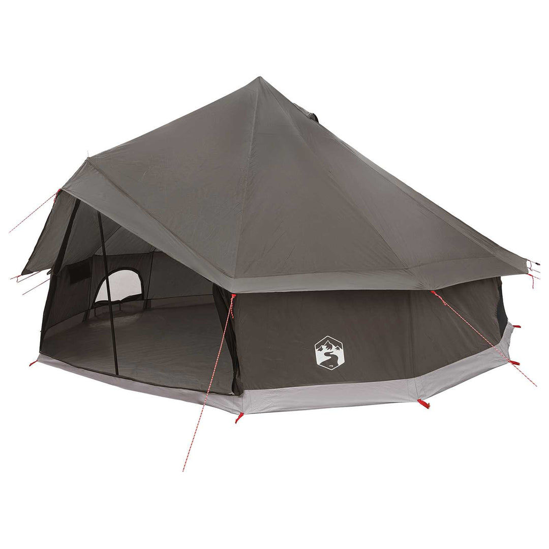 Tipi telt med tag Brun Grå 500 x 500 x 300 cm Polyester og Stål