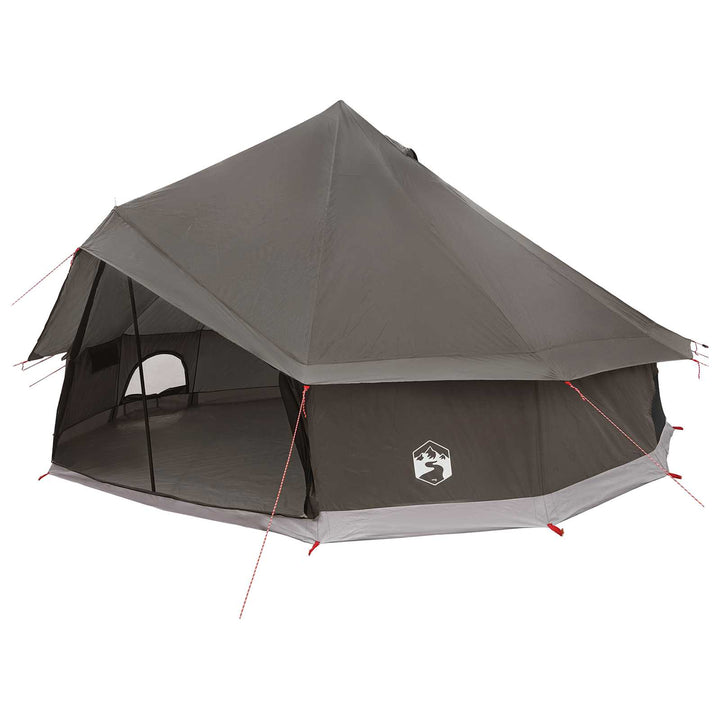 Tipi telt med tag Brun Grå 500 x 500 x 300 cm Polyester og Stål