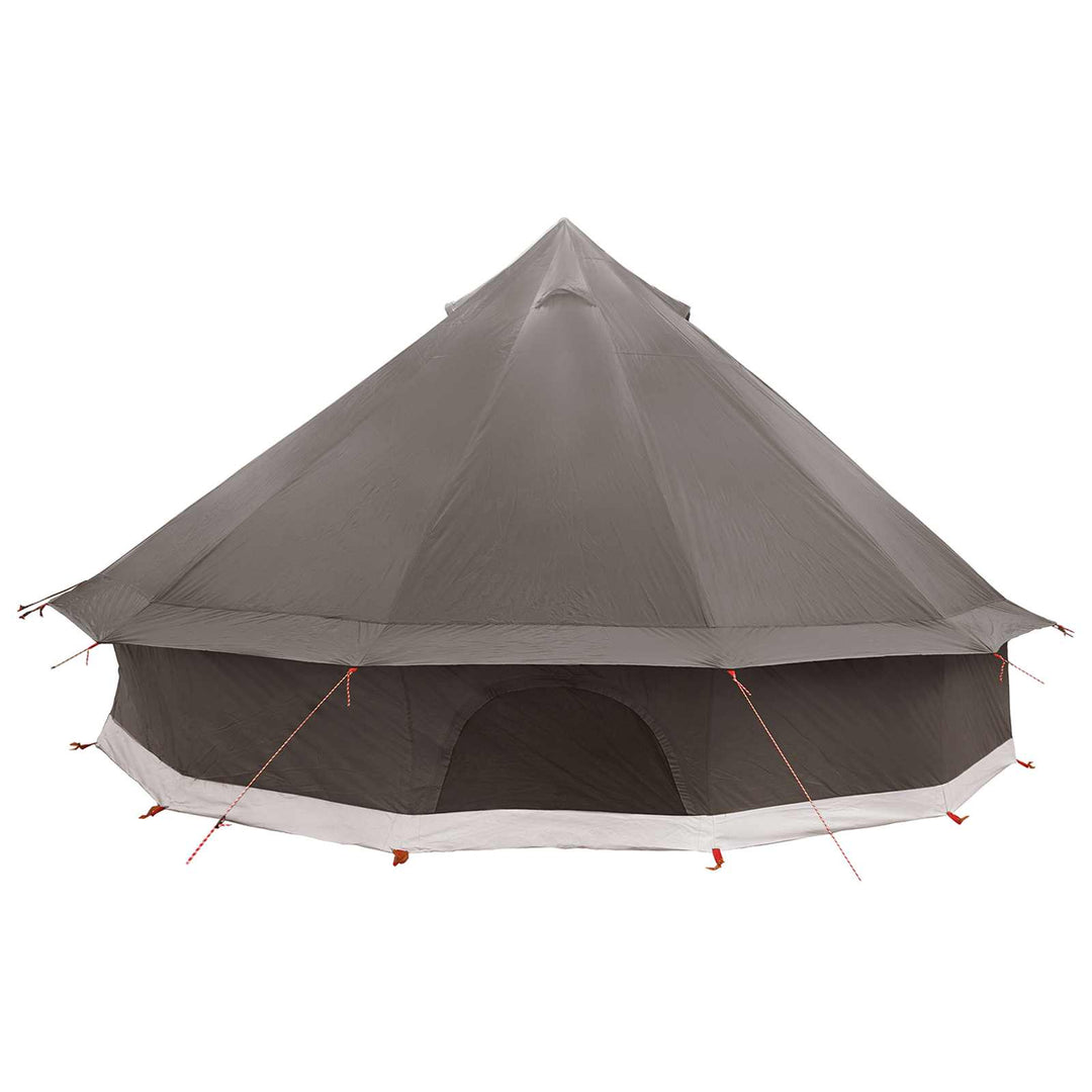 Tipi telt med tag Brun Grå 500 x 500 x 300 cm Polyester og Stål