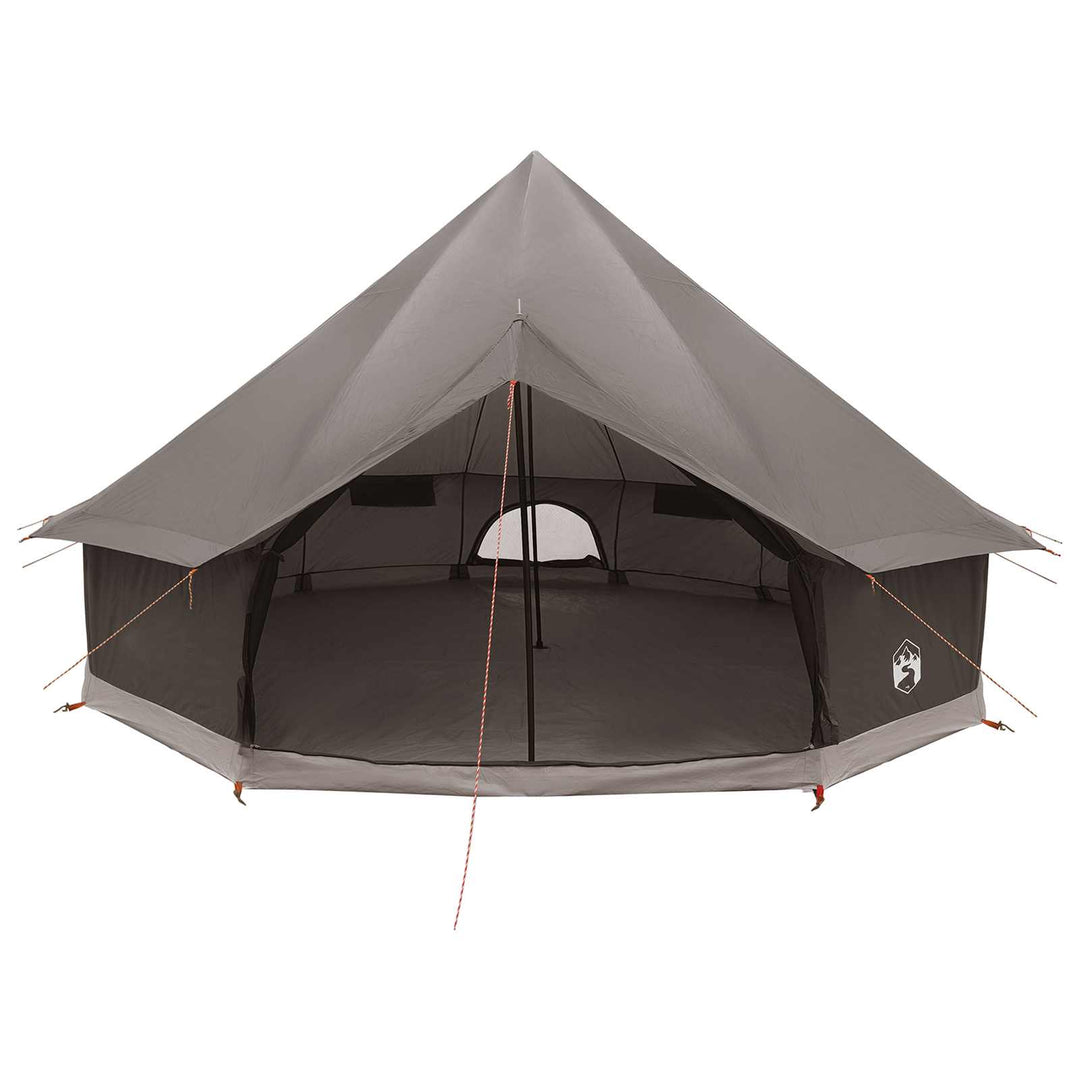 Tipi telt med tag Brun Grå 500 x 500 x 300 cm Polyester og Stål