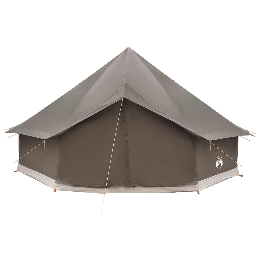 Tipi telt med tag Brun Grå 500 x 500 x 300 cm Polyester og Stål