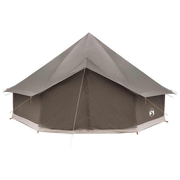 Tipi telt med tag Brun Grå 500 x 500 x 300 cm Polyester og Stål