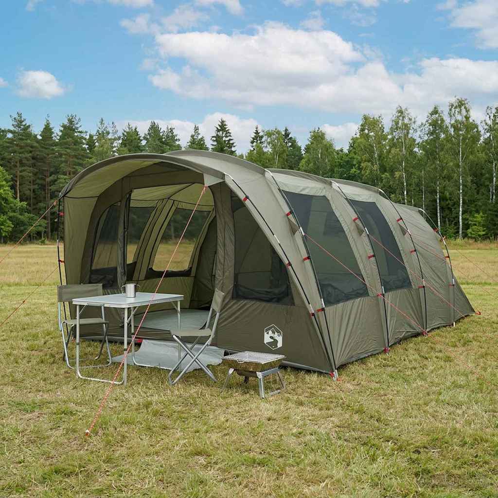 Tunneltelt Olivengrøn 427 x 315 x 178 cm Polyester og Stål