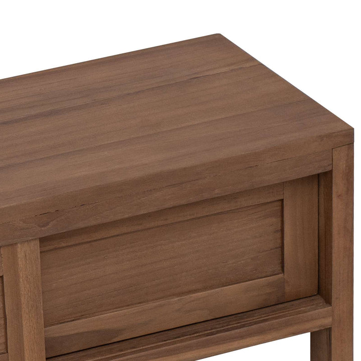 TV-skab 110 x 30 x 30 cm Massiv Teaktræ Naturfarvet