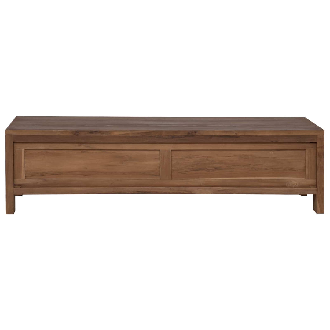 TV-skab 110 x 30 x 30 cm Massiv Teaktræ Naturfarvet