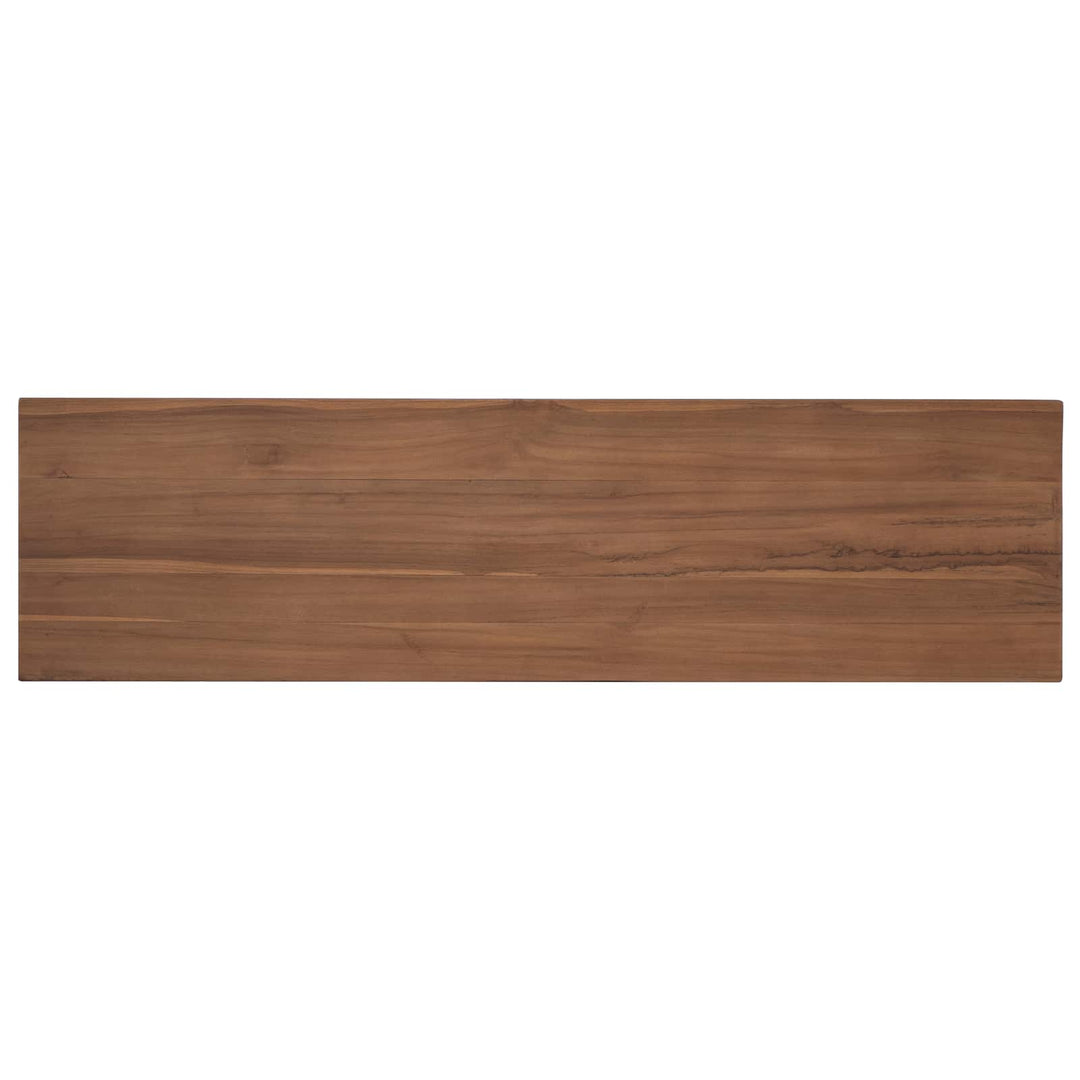 TV-skab 110 x 30 x 40 cm Naturfarvet Massiv Teaktræ