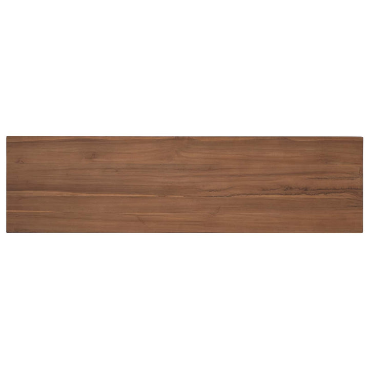 TV-skab 110 x 30 x 40 cm Naturfarvet Massiv Teaktræ