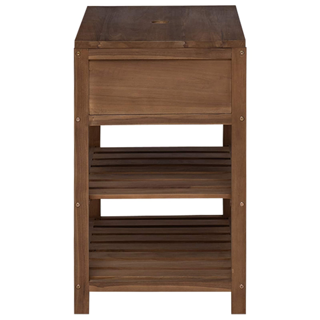 Badeværelsesskab Naturfarvet 60 x 45 x 75 cm Massiv Teaktræ