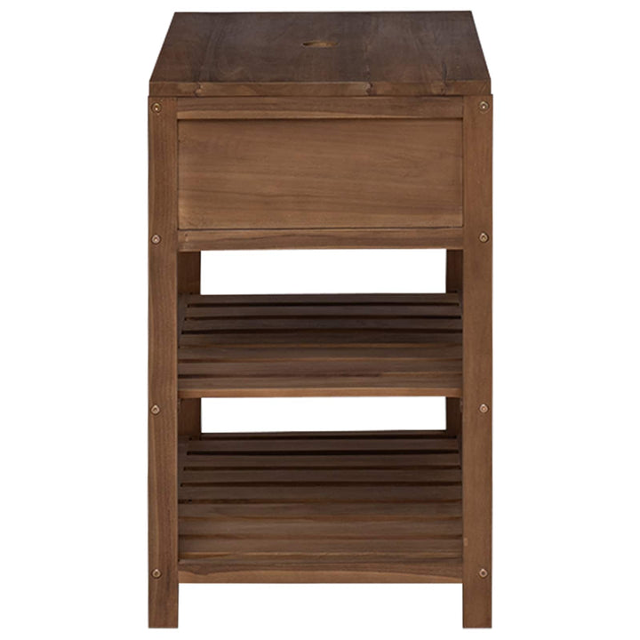 Badeværelsesskab Naturfarvet 60 x 45 x 75 cm Massiv Teaktræ