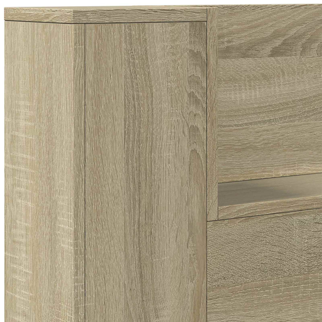 Hovedgærde kabinet med LED Sonoma 160 x 16,5 x 103,5 cm