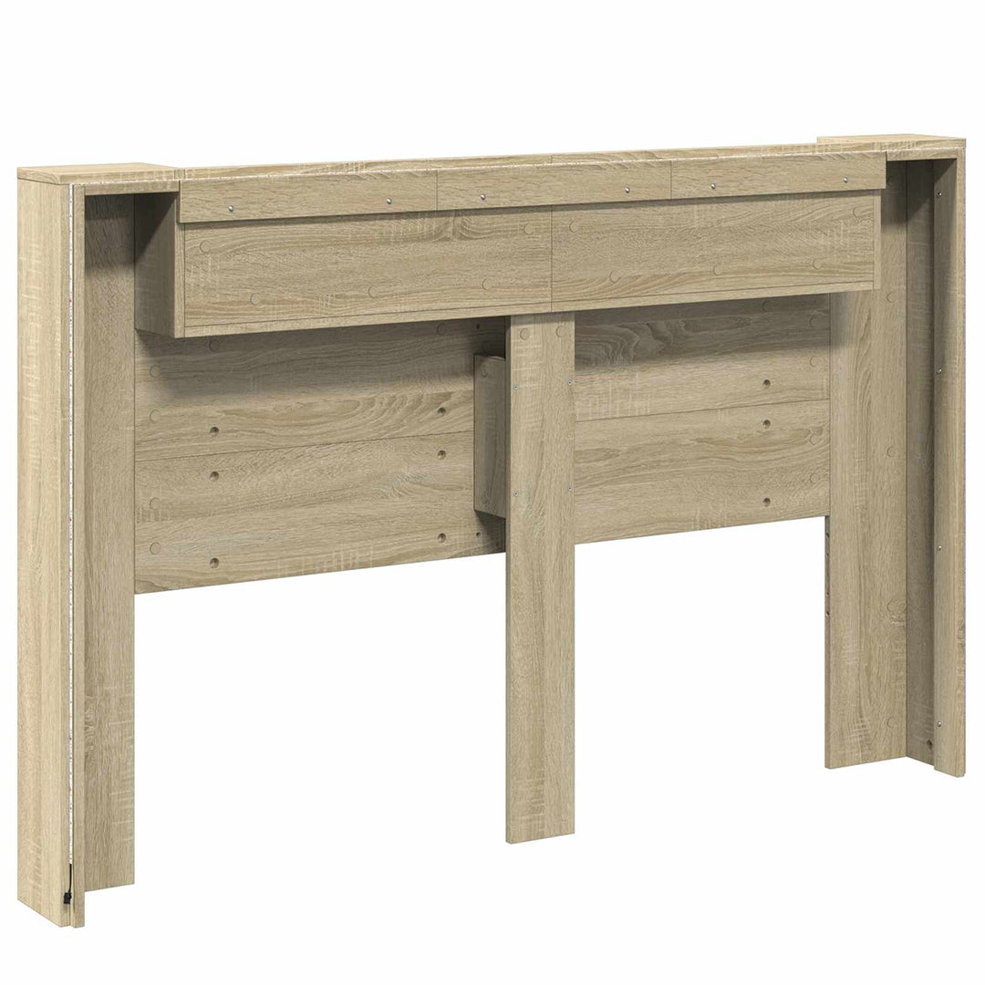 Hovedgærde kabinet med LED Sonoma 160 x 16,5 x 103,5 cm