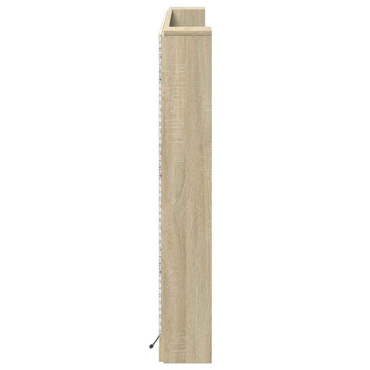 Hovedgærde kabinet med LED Sonoma 160 x 16,5 x 103,5 cm