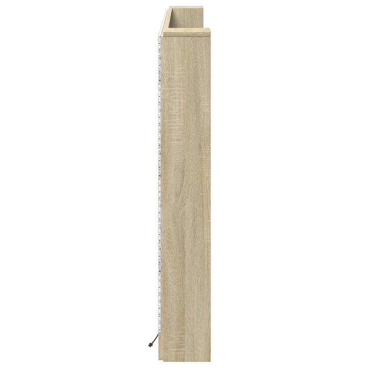 Hovedgærde kabinet med LED Sonoma 180 x 16,5 x 103,5 cm