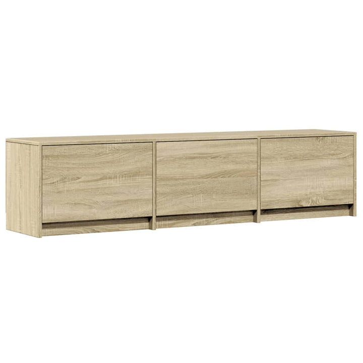 TV-skab med LED Sonoma 165 x 34 x 40 cm Konstrueret træ