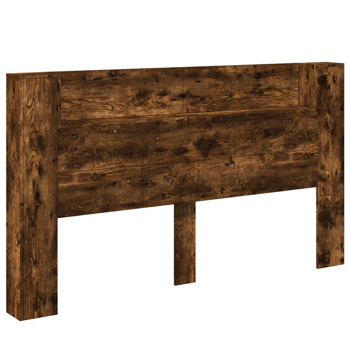 Hovedgærde kabinet med LED Røget Eg 180 x 16,5 x 103,5 cm