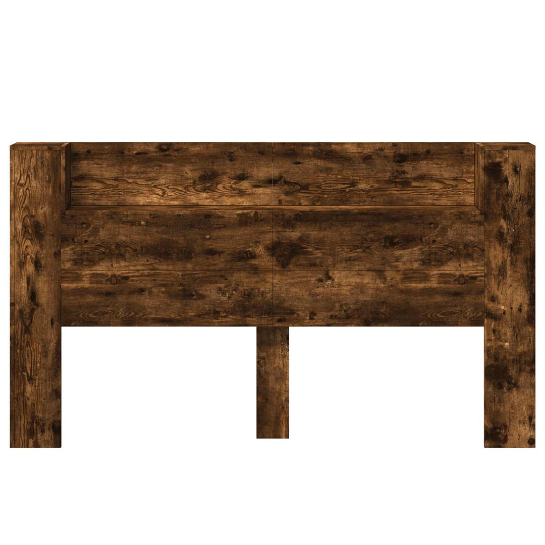 Hovedgærde kabinet med LED Røget Eg 180 x 16,5 x 103,5 cm