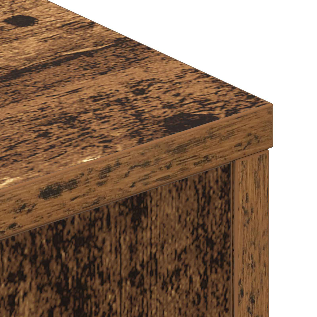 Hovedgærde kabinet med LED Gammelt træ 180 x 16,5 x 103,5 cm
