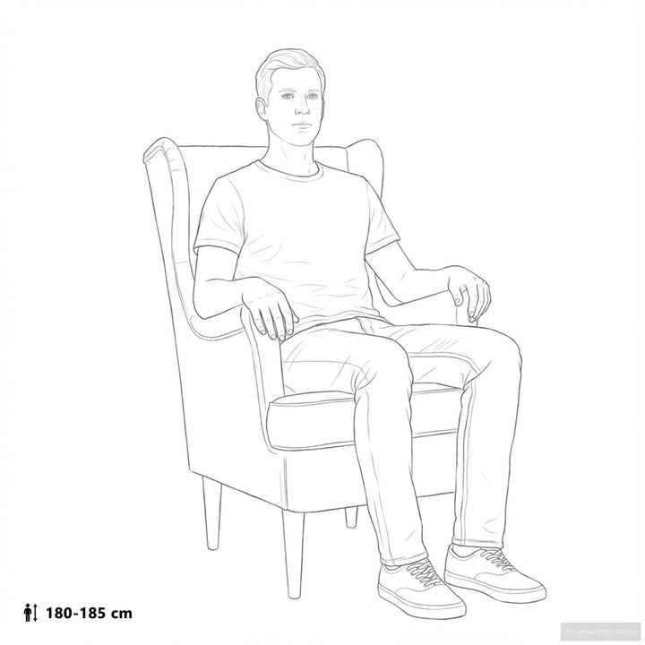 Lænestol Lysegrå Stof