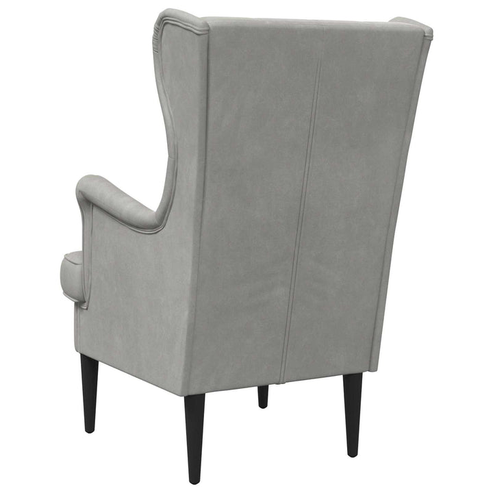 Lænestol Lysegrå Fløjl