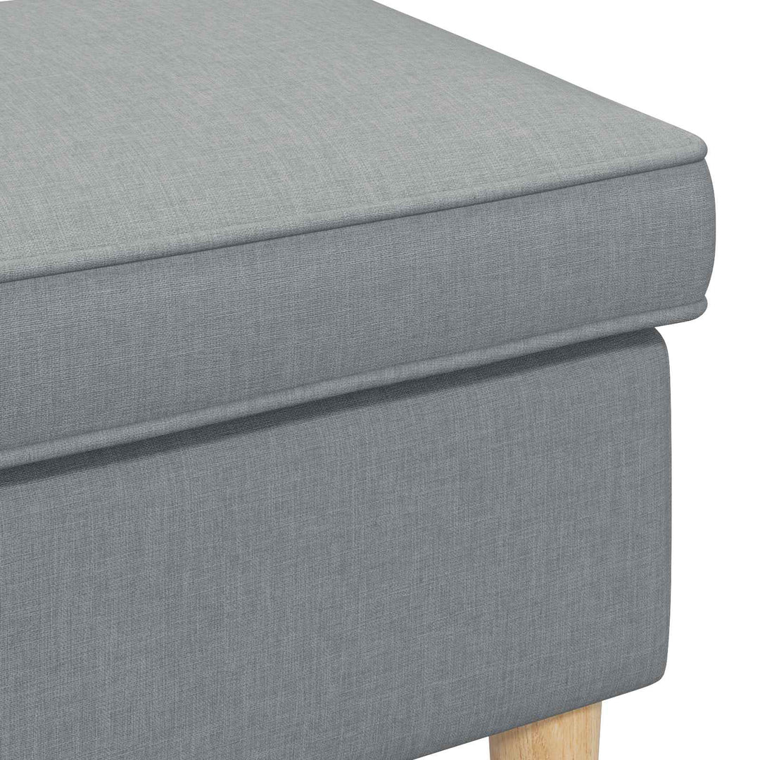 Fodskammel Lysegrå 55 x 35 x 41 cm Polyester