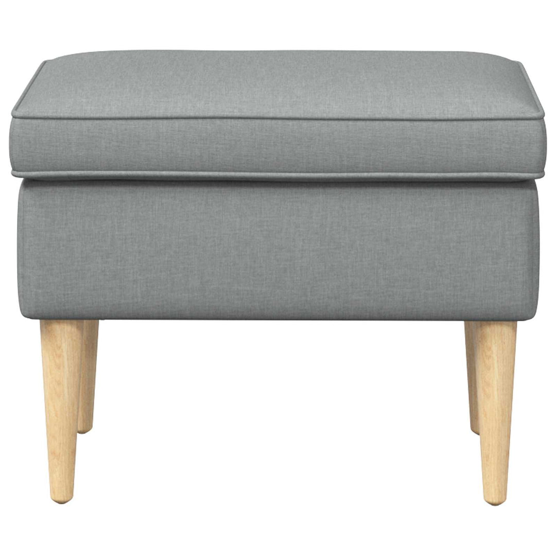 Fodskammel Lysegrå 55 x 35 x 41 cm Polyester